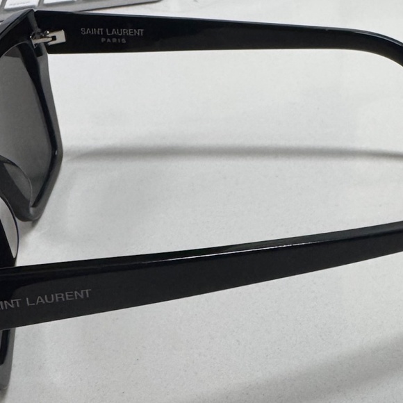 SAINT LAURENT SL276 'Mica' Cat-Eye Black Acetate Sunglasses - Picture 4 of 13